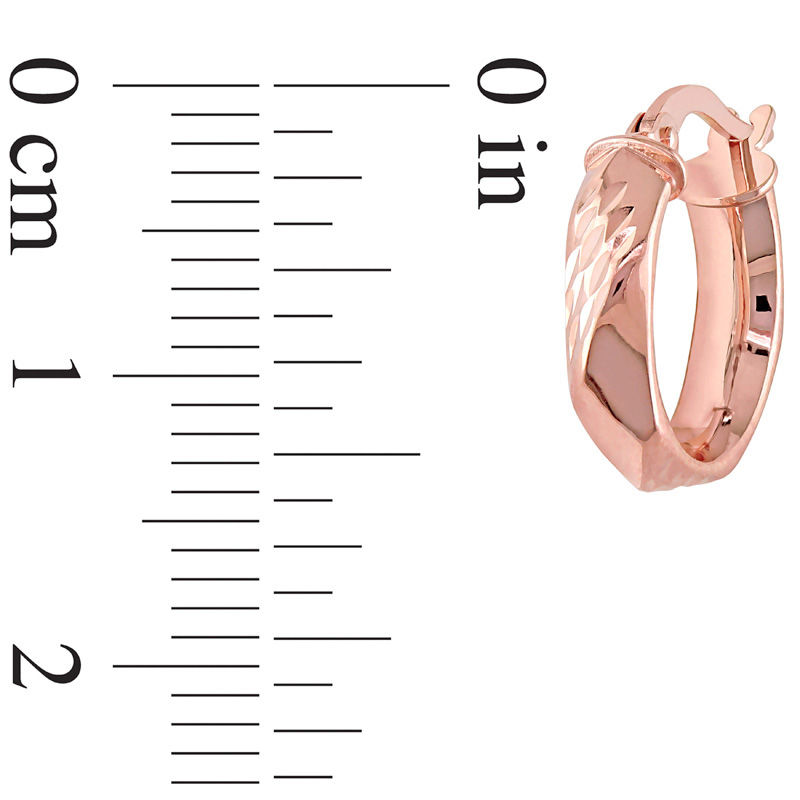 14.0mm Hoop Earrings in 10K Rose Gold|Peoples Jewellers