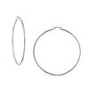 Thumbnail Image 0 of 65.0mm Hoop Earrings in 10K White Gold