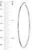 Thumbnail Image 2 of 65.0mm Hoop Earrings in 10K White Gold