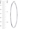 Thumbnail Image 1 of 65.0mm Hoop Earrings in 10K White Gold