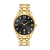 Thumbnail Image 1 of Men's Bulova Diamond Accent Gold-Tone Watch with Black Dial (Model: 97D108)