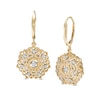 Thumbnail Image 1 of Unstoppable Love™ 0.33 CT. T.W. Diamond Filigree Flower Drop Earrings in 10K Gold