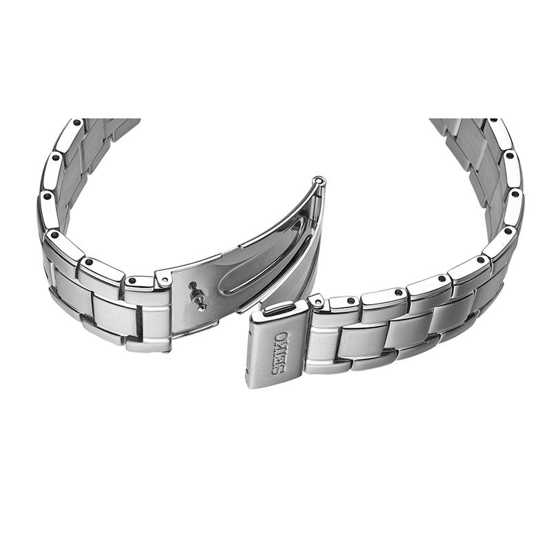 Main Image 2 of Men's Seiko Core Solar Diamond Accent Watch with Blue Dial (Model: SNE429)