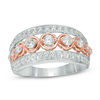 Thumbnail Image 0 of 1.00 CT. T.W. Diamond Nine Stone Anniversary Band in 14K Two-Tone Gold