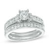 Thumbnail Image 1 of 1.00 CT. T.W. Diamond Bridal Set in 10K White Gold