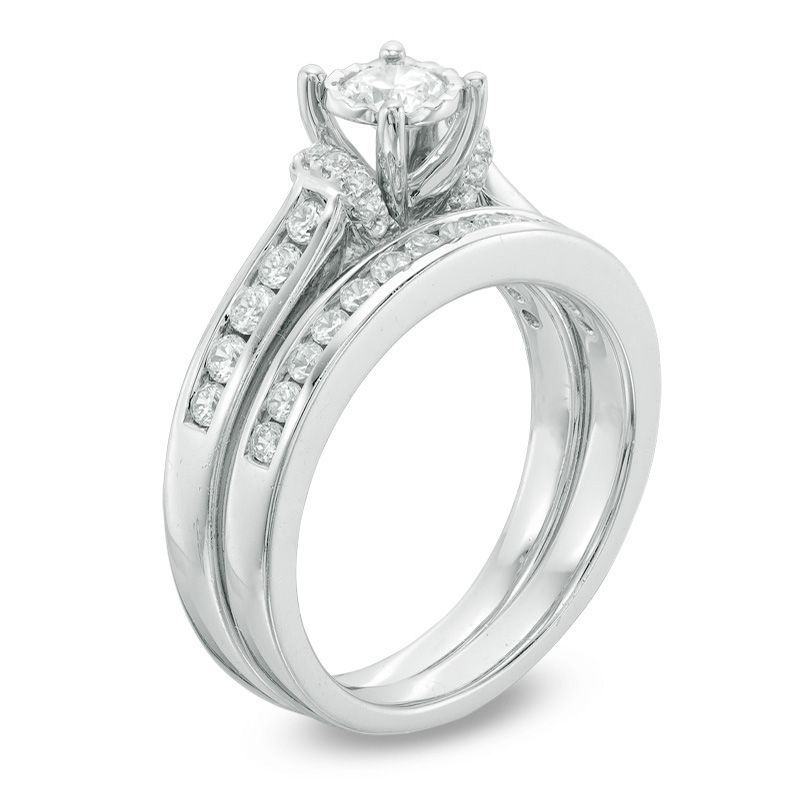 1.00 CT. T.W. Diamond Bridal Set in 10K White Gold