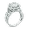 Thumbnail Image 1 of 2.00 CT. T.W. Composite Diamond Frame Split Shank Engagement Ring in 14K White Gold