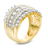 Thumbnail Image 1 of 1.00 CT. T.W. Diamond Multi-Row Anniversary Band in 10K Gold