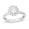 Thumbnail Image 0 of 0.95 CT. T.W. Diamond Frame Engagement Ring in 10K White Gold