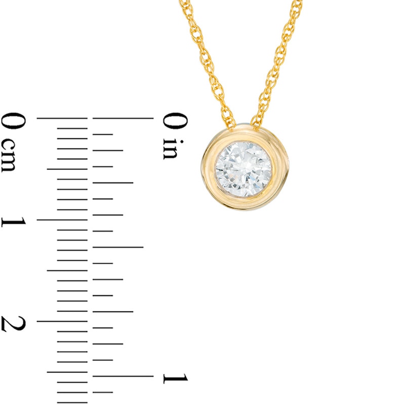 0.70 CT. Diamond Solitaire Pendant in 10K Gold