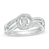 Thumbnail Image 0 of Unstoppable Love™ 0.11 CT. T.W. Diamond Split Bypass Ring in 10K White Gold