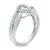 Thumbnail Image 1 of Unstoppable Love™ 0.11 CT. T.W. Diamond Split Bypass Ring in 10K White Gold