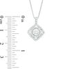 Thumbnail Image 1 of Unstoppable Love™ 0.45 CT. T.W. Diamond Circle in Square Pendant in 10K White Gold