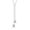 Thumbnail Image 1 of Unstoppable Love™ 0.16 CT. T.W. Diamond Teardrop Bolo Necklace in Sterling Silver - 28"