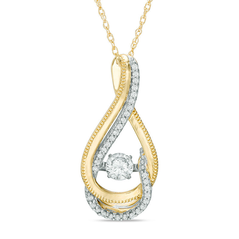 Unstoppable Love™ 0.33 CT. T.W. Certified Canadian Diamond Vintage-Style Swirl Pendant in 10K Gold (I/I2)