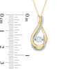 Thumbnail Image 1 of Unstoppable Love™ 0.33 CT. T.W. Certified Canadian Diamond Vintage-Style Swirl Pendant in 10K Gold (I/I2)