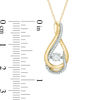 Thumbnail Image 2 of Unstoppable Love™ 0.33 CT. T.W. Certified Canadian Diamond Vintage-Style Swirl Pendant in 10K Gold (I/I2)