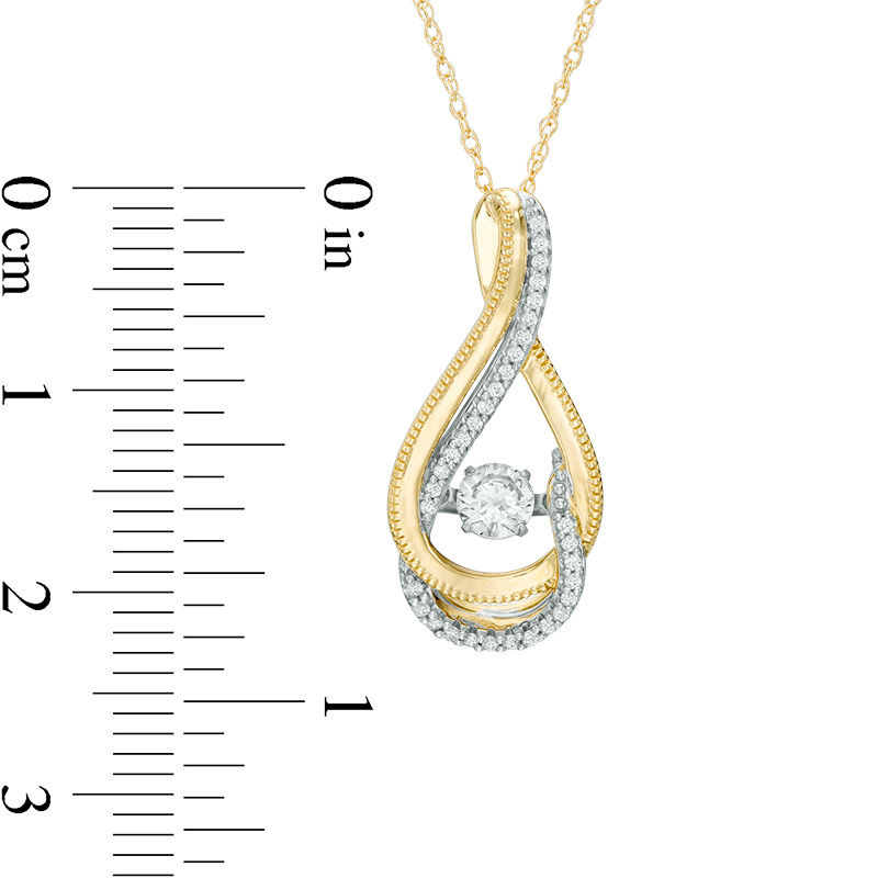 Unstoppable Love™ 0.33 CT. T.W. Certified Canadian Diamond Vintage-Style Swirl Pendant in 10K Gold (I/I2)