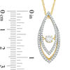Thumbnail Image 1 of Unstoppable Love™ 0.45 CT. T.W. Diamond Split Marquise Pendant in 10K Gold