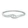 Thumbnail Image 1 of Unstoppable Love™ 0.33 CT. T.W. Diamond Swirl Bangle in Sterling Silver - 7.5"