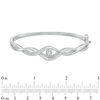 Thumbnail Image 2 of Unstoppable Love™ 0.37 CT. T.W. Diamond Bypass Twist Bangle in 10K White Gold