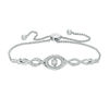 Thumbnail Image 0 of Unstoppable Love™ 0.25 CT. T.W. Diamond Bolo Bracelet in Sterling Silver - 9.0"