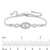 Thumbnail Image 1 of Unstoppable Love™ 0.25 CT. T.W. Diamond Bolo Bracelet in Sterling Silver - 9.0"