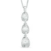 Thumbnail Image 0 of 1.00 CT. T.W. Certified Canadian Diamond Three Stone Pendant in 14K White Gold (I/I2) - 17"