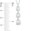 Thumbnail Image 2 of 1.00 CT. T.W. Certified Canadian Diamond Three Stone Pendant in 14K White Gold (I/I2) - 17"