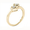 Thumbnail Image 1 of 0.05 CT. T.W. Diamond Double Heart Ring in 10K Gold