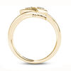 Thumbnail Image 3 of 0.05 CT. T.W. Diamond Double Heart Ring in 10K Gold