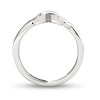 Thumbnail Image 2 of 0.08 CT. T.W. Diamond "X" Ring in 10K White Gold