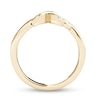 Thumbnail Image 3 of 0.08 CT. T.W. Diamond "X" Ring in 10K Gold