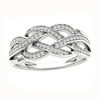 Thumbnail Image 1 of 0.18 CT. T.W. Diamond Loose Braid Ring in 10K White Gold