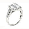 Thumbnail Image 1 of 0.50 CT. T.W. Composite Diamond Rectangle Frame Ring in 10K White Gold