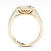 Thumbnail Image 2 of 0.50 CT. T.W. Composite Diamond Rectangle Frame Split Shank Ring in 10K Gold