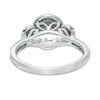 Thumbnail Image 2 of 0.45 CT. T.W. Diamond Past Present Future® Oval Double Frame Engagement Ring in 10K White Gold
