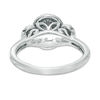 Thumbnail Image 3 of 0.45 CT. T.W. Diamond Past Present Future® Oval Double Frame Engagement Ring in 10K White Gold