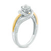 Thumbnail Image 2 of 0.50 CT. T.W. Diamond Swirl Bypass Engagement Ring in 10K Two-Tone Gold