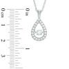 Unstoppable Love™ 0.37 CT. T.W. Diamond Teardrop Pendant in 10K White Gold