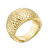 Thumbnail Image 1 of Diamond-Cut Wide Dome Ring in 14K Gold - Size 7