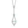 Thumbnail Image 1 of Unstoppable Love™ 0.38 CT. T.W. Diamond Teardrop Pendant in 10K White Gold