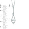 Thumbnail Image 2 of Unstoppable Love™ 0.38 CT. T.W. Diamond Teardrop Pendant in 10K White Gold