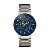 Thumbnail Image 1 of Men's Bulova Classic Two-Tone Chronograph Watch with Blue Dial (Model: 98C123)
