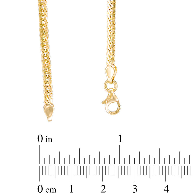 Herringbone Chain Necklace in 14K Gold - 18"