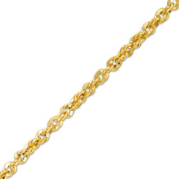 Italian Gold 3.8mm Rope Chain Bracelet in 14K Gold - 7.5&quot;