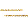 Thumbnail Image 2 of Italian Gold 3.8mm Rope Chain Bracelet in 14K Gold - 7.5"