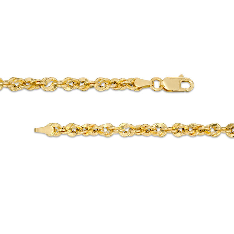 Dainty Double Chain Bracelet in Solid 14K Gold 7 inch / 14K Yellow Gold