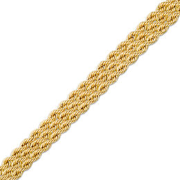 Italian Gold 6.0mm Triple Rope Chain Bracelet in 14K Gold - 7.5&quot;
