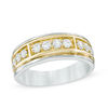 Thumbnail Image 0 of Men's 1.00 CT. T.W. Diamond Band in 14K Two-Tone Gold